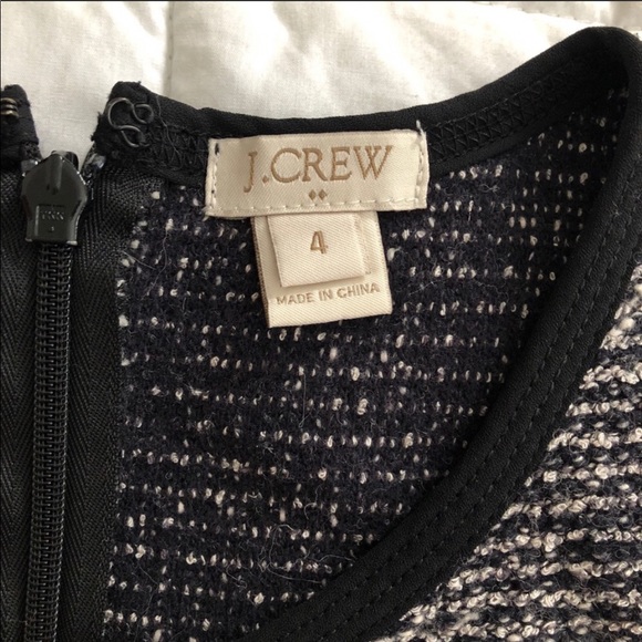 J.CREW Factory Grey Knit Tweed Sleeveless Dress 4 - Picture 3 of 7